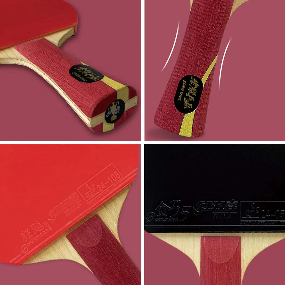 DHS Glory Tennis Racket/Flared Handle/Ping Pong Paddle - Image 8