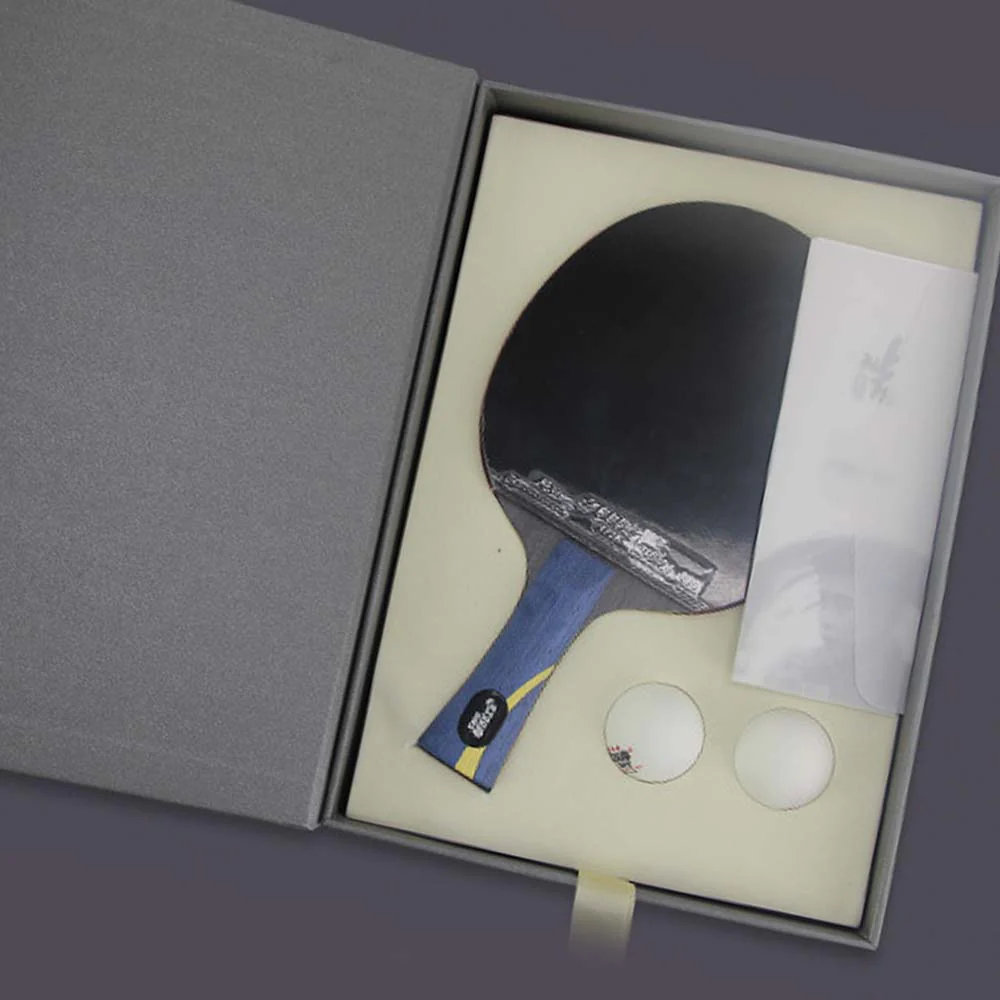 DHS Ping Pong Paddle Gift Box/ HURRICANE Table Tennis Racket Gift Box-Hao Wang - Image 6