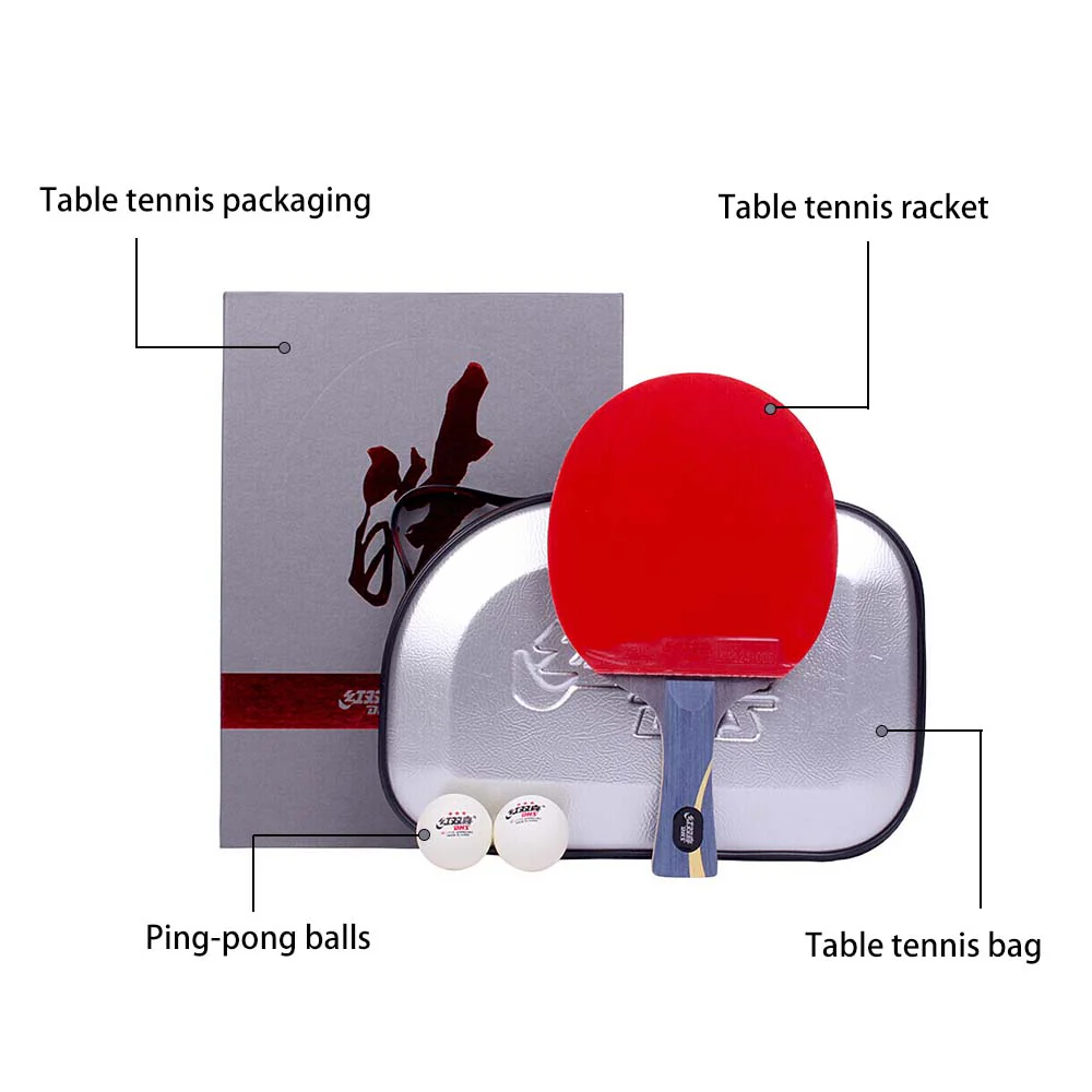 DHS Ping Pong Paddle Gift Box/ HURRICANE Table Tennis Racket Gift Box-Hao Wang - Image 7