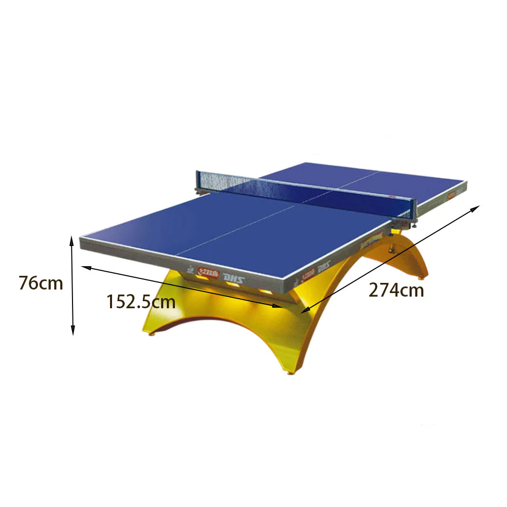 DHS NEORB&GOLDRB Premium 25mm Indoor Black&Blue Table Tennis Pingpong Table - Bats Balls Net - Image 28