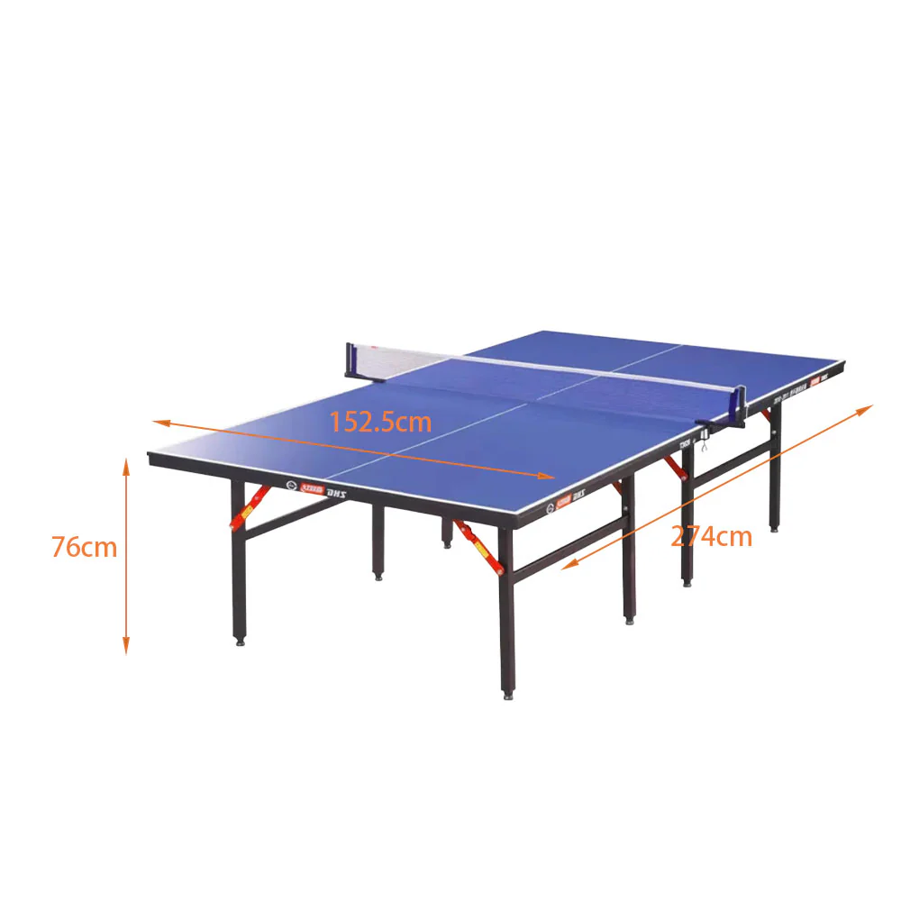 DHS T3626 Premium 15mm Indoor Blue Table Tennis Pingpong Table - Bats Balls Net - Image 5