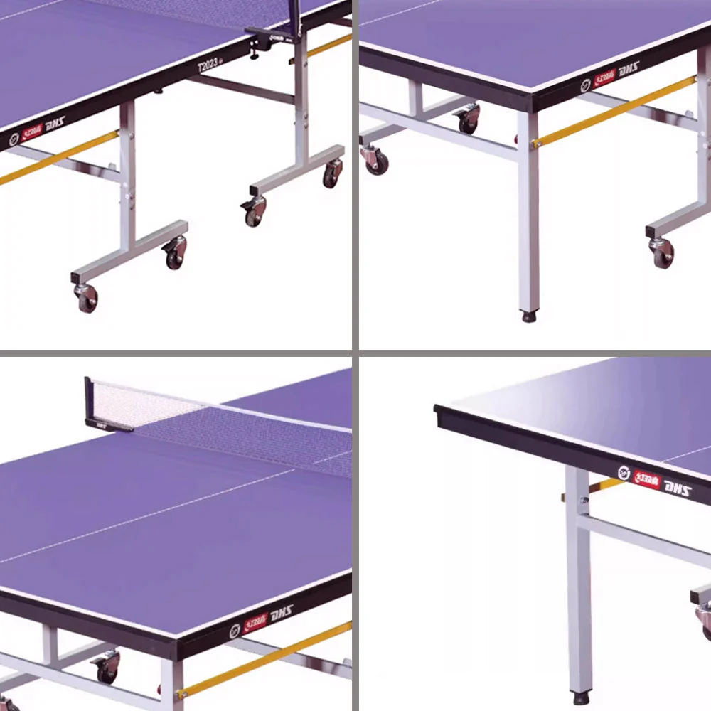 DHS T2023&T2123 Premium 18mm&15mm Indoor Blue Table Tennis Pingpong Table - Bats Balls Net - Image 7