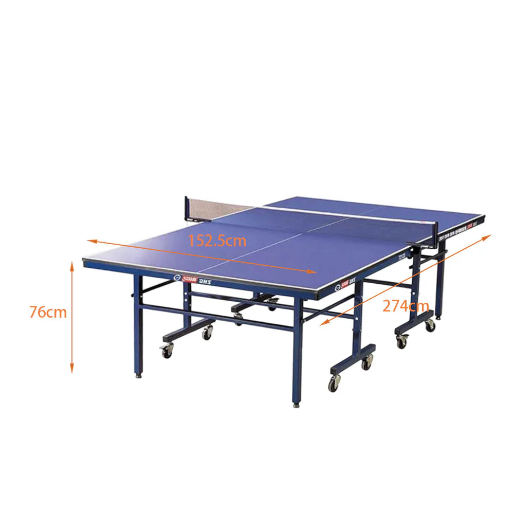 DHS T2023&T2123 Premium 18mm&15mm Indoor Blue Table Tennis Pingpong Table - Bats Balls Net - Image 9