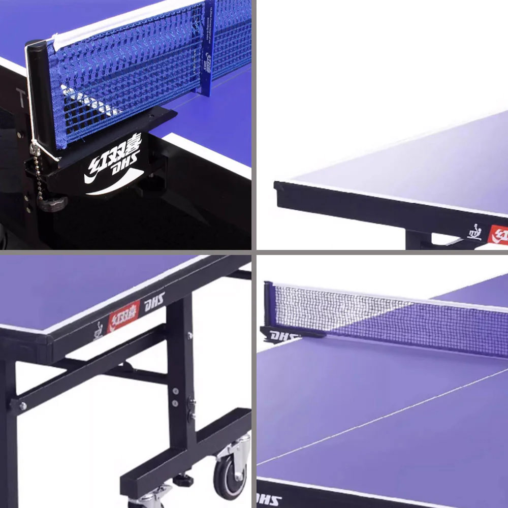 DHS T1223 Premium 22mm Indoor Blue&Black Table Tennis Pingpong Table - Bats Balls Net - Image 16