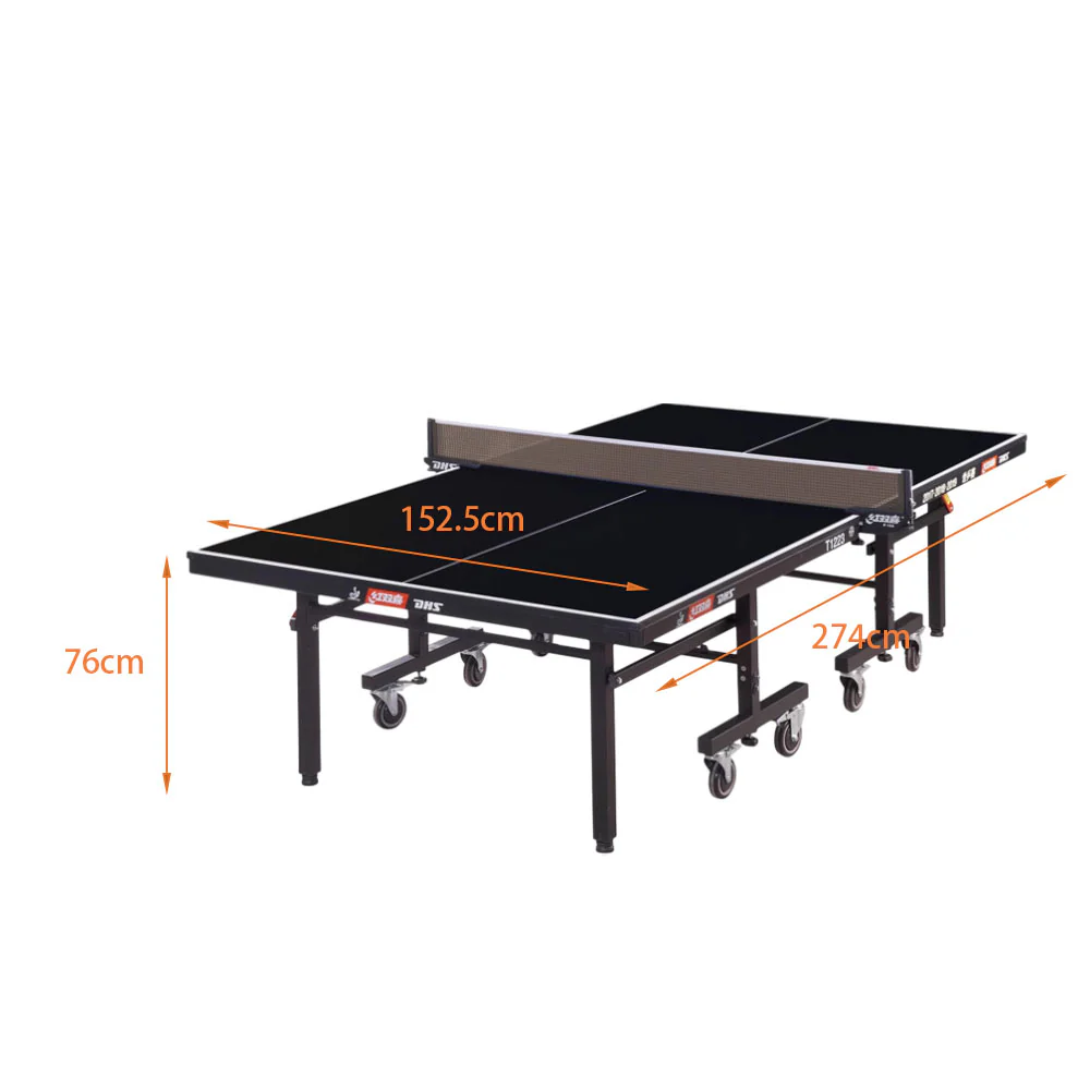 DHS T1223 Premium 22mm Indoor Blue&Black Table Tennis Pingpong Table - Bats Balls Net - Image 20