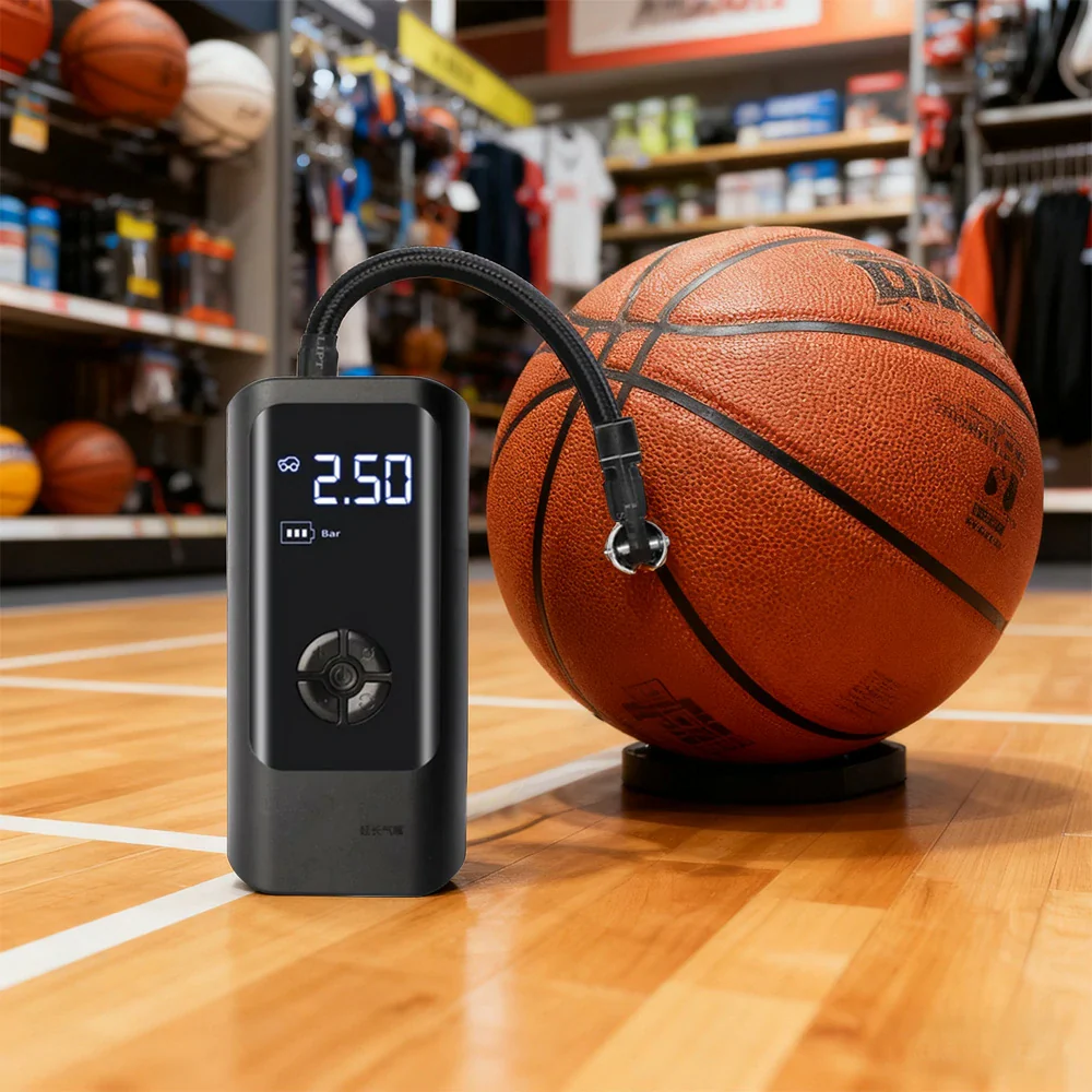 DUNK MASTER Electric Air Pump – Precision Pressure Detection, Auto Stop Inflation – Powerful 100/120/150 Cylinder Options, Fast and Portable Design for Sports Balls and Tires - Image 2