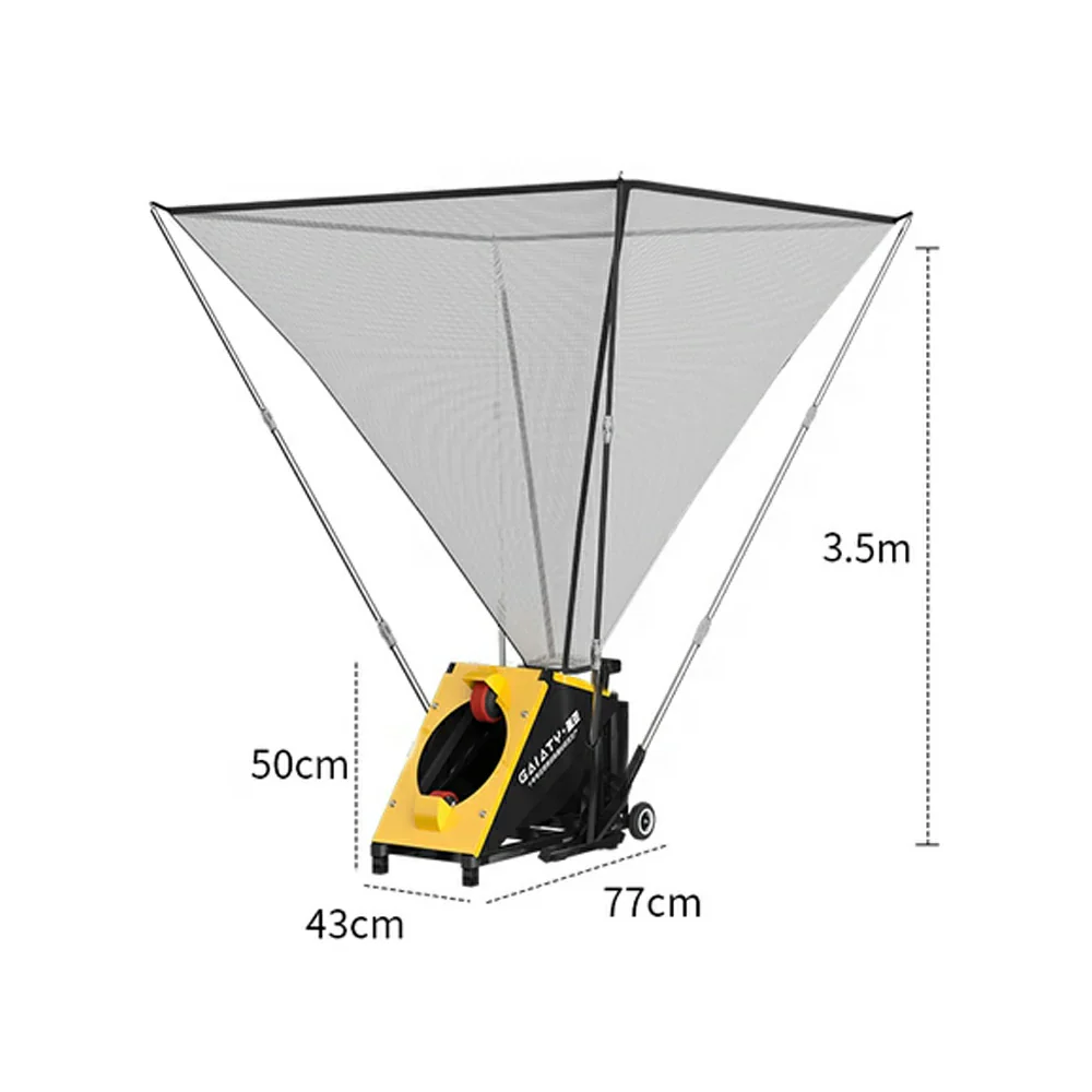 DUNK MASTER 290/350cm Basketball Shooting Machine - 4 Telescopic Rods, 21V Lithium Battery, Waterproof & Impact-Resistant, Compatible with 6# & 7# Balls - Image 6