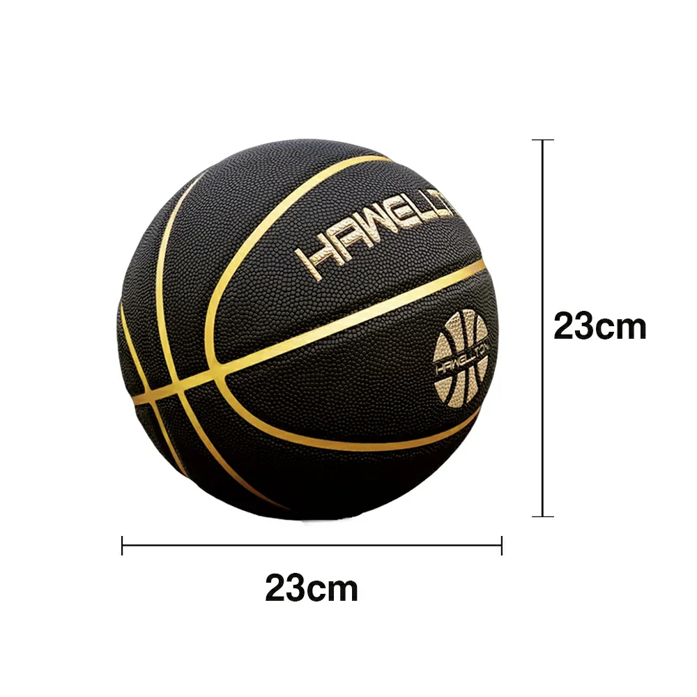 DUNK MASTER Basketball 5/6/7# – Soft Rebound, Durable Rubber Bladder – Ultra-Fiber Leather, High Grip, Moisture-Wicking - Black - Image 6