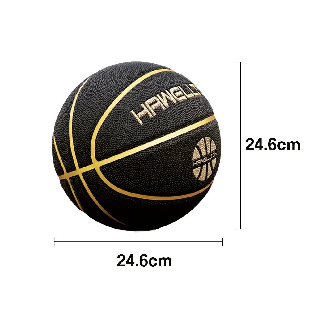 DUNK MASTER Basketball 5/6/7# – Soft Rebound, Durable Rubber Bladder – Ultra-Fiber Leather, High Grip, Moisture-Wicking - Black - Image 7