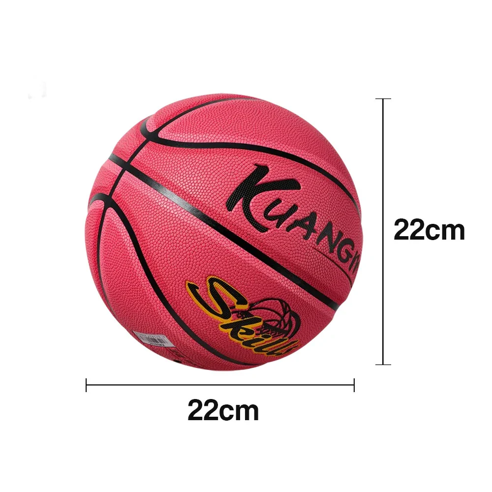 DUNK MASTER Basketball 5# Quick Rebound, Durable Nylon Bladder – Deep Channel Grip, Anti-Slip Texture, For Kids Aged 3-12 - Pink - Image 5