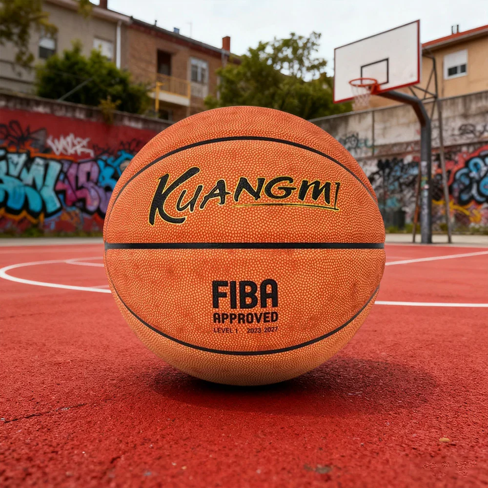 DUNK MASTER Basketball 7# – Quick Rebound, Durable Nylon Bladder – Deep Channel Grip, Synthetic PU Leather - Orange - Image 2