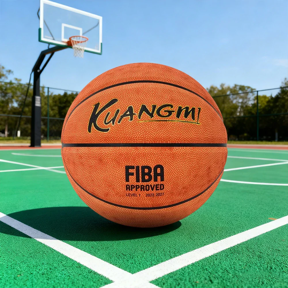 DUNK MASTER Basketball 7# – Quick Rebound, Durable Nylon Bladder – Deep Channel Grip, Synthetic PU Leather - Orange - Image 4