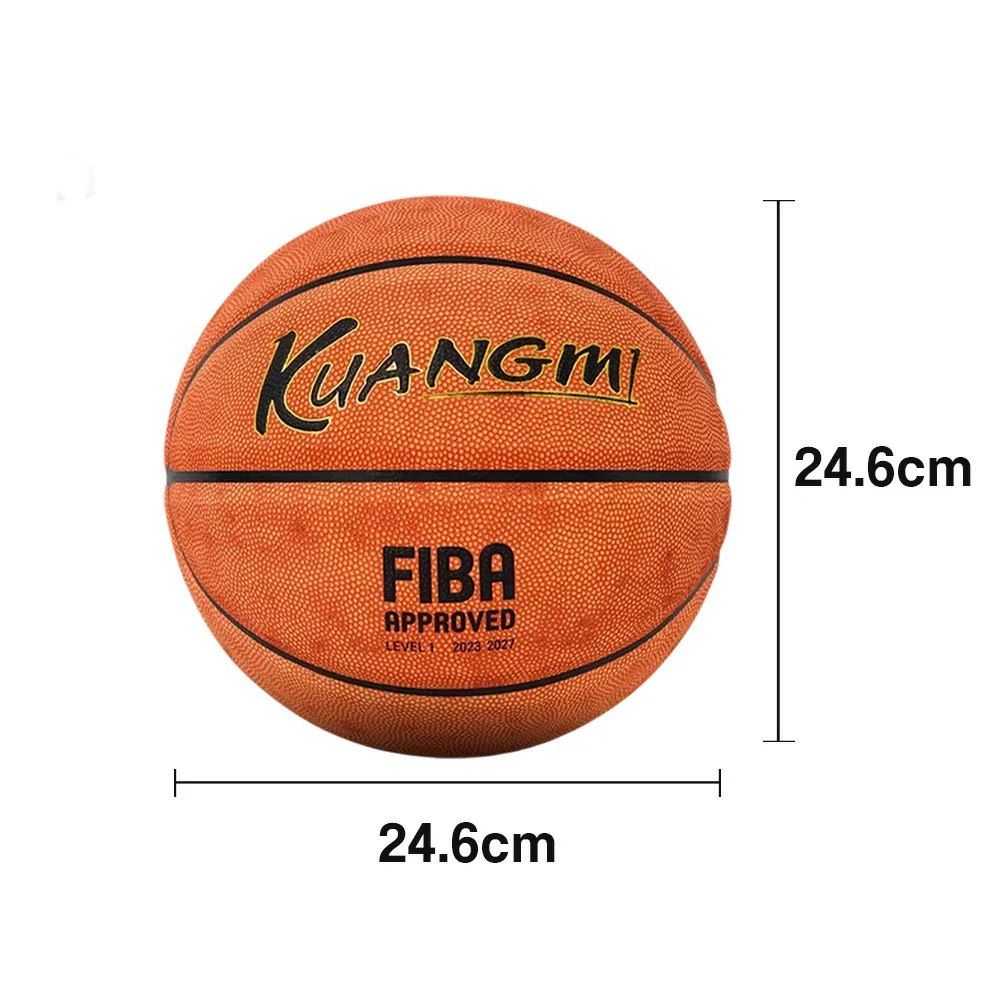 DUNK MASTER Basketball 7# – Quick Rebound, Durable Nylon Bladder – Deep Channel Grip, Synthetic PU Leather - Orange - Image 5