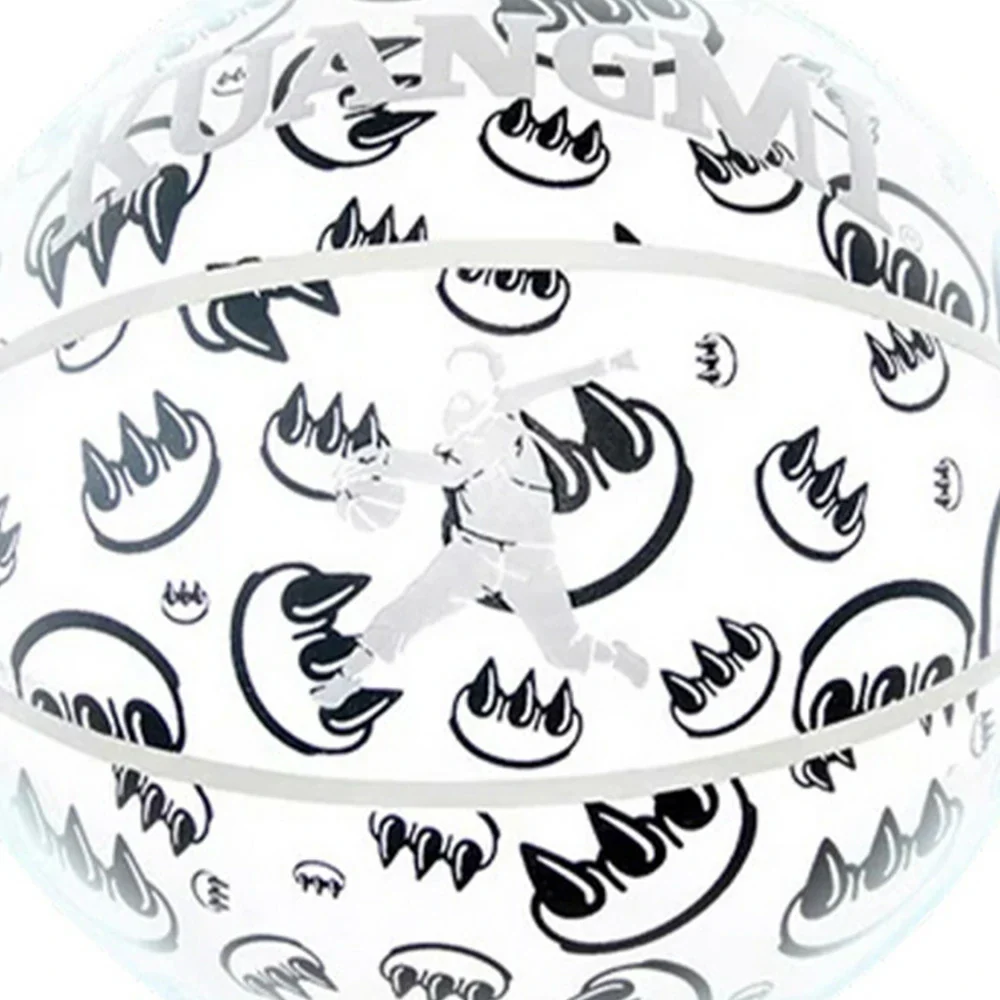 DUNK MASTER Basketball 7# – Quick Rebound, Durable Butyl Bladder – Deep Channel Grip, Graffiti Reflective Cover - Image 3
