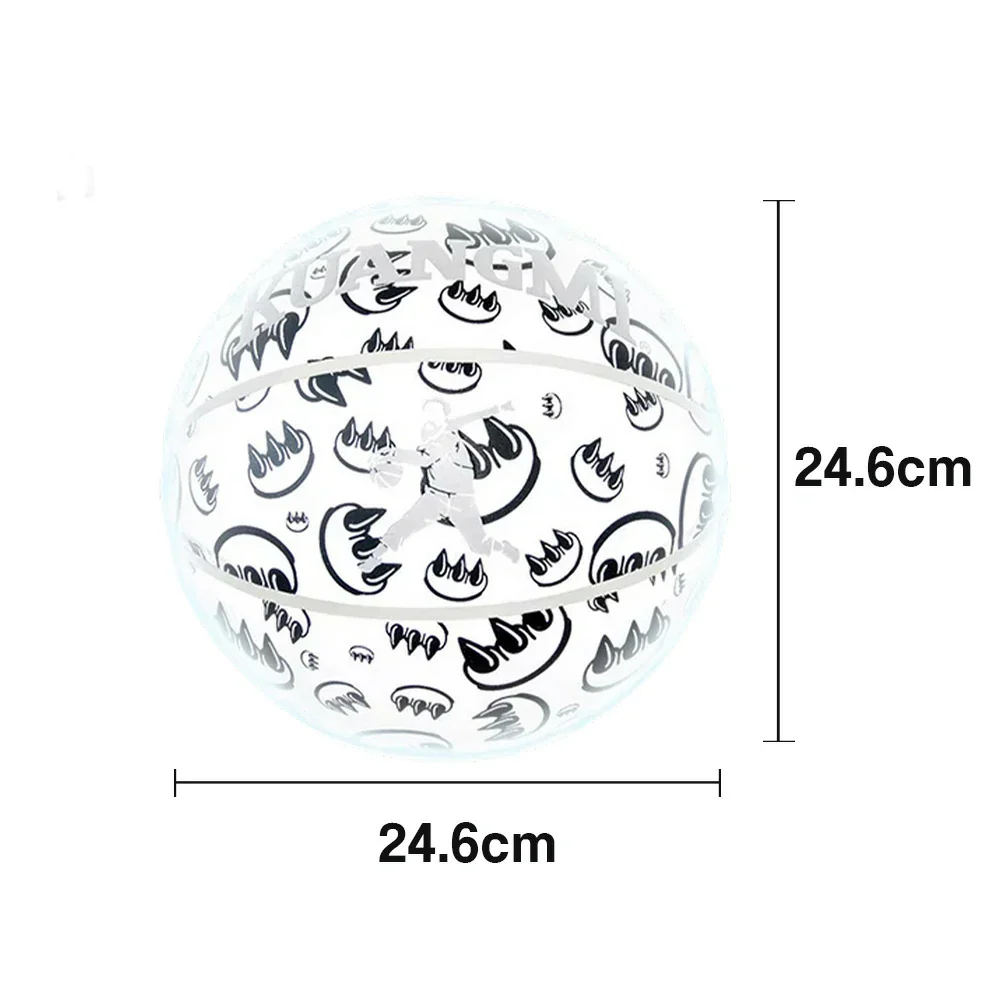 DUNK MASTER Basketball 7# – Quick Rebound, Durable Butyl Bladder – Deep Channel Grip, Graffiti Reflective Cover - Image 5