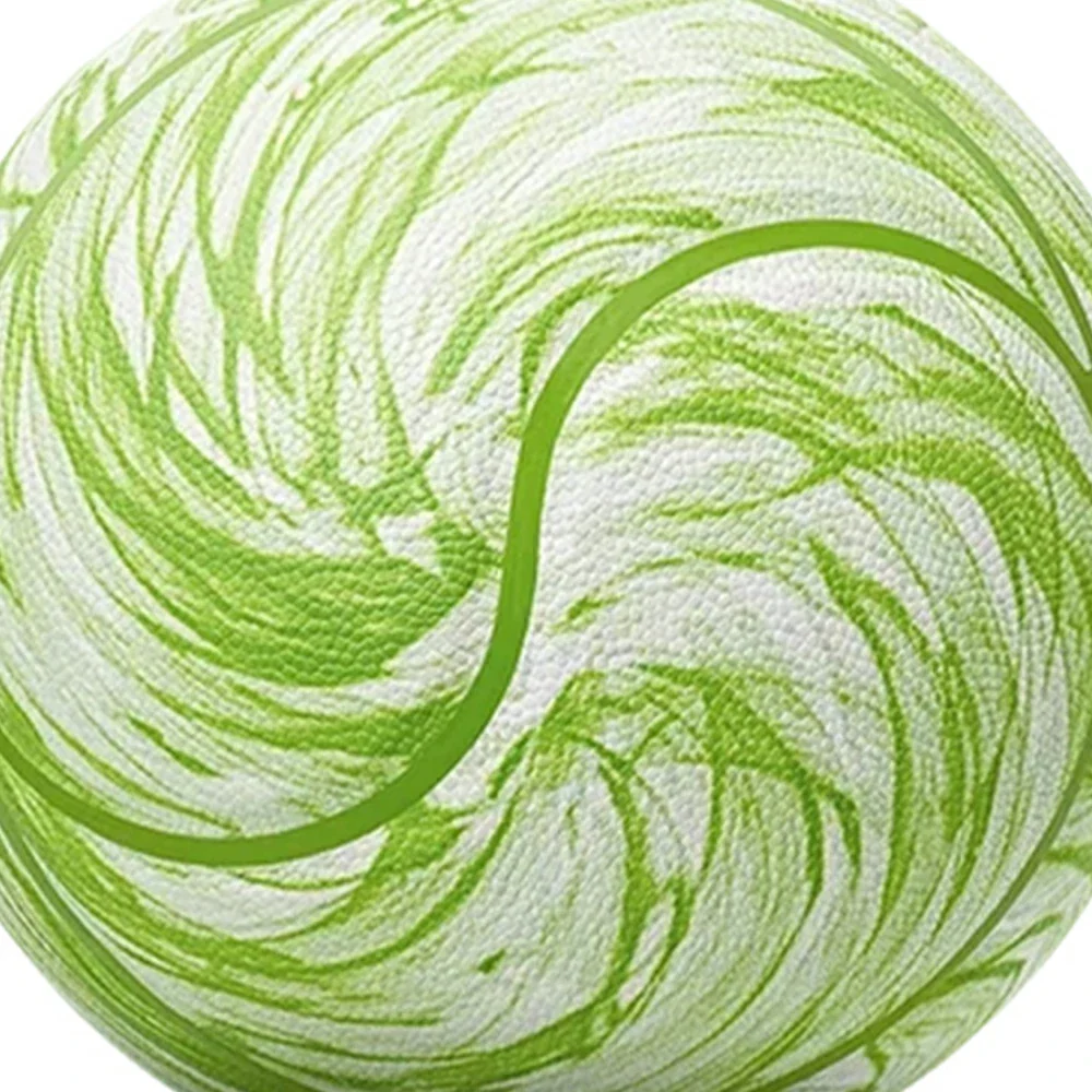 DUNK MASTER Basketball 7# – Soft Rebound, Durable PU Leather – Deep Channel Grip, Non-Slip, High Air Retention - Green - Image 3