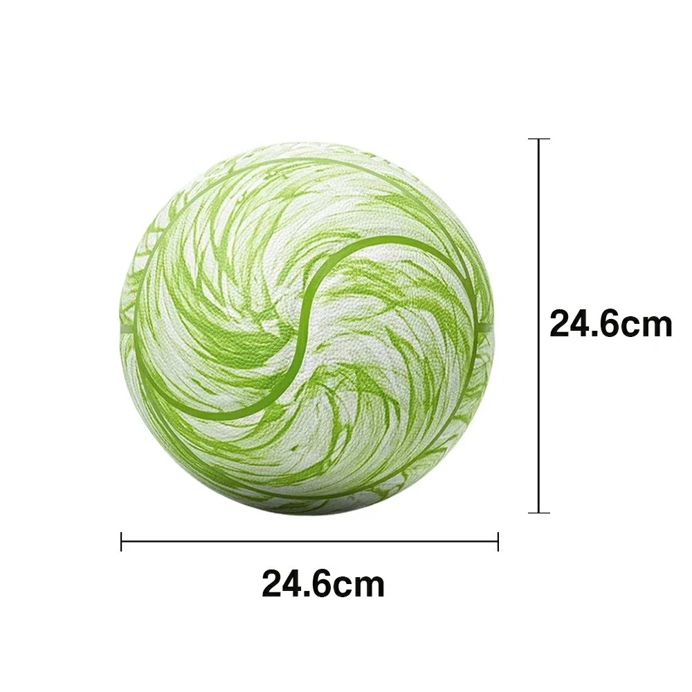 DUNK MASTER Basketball 7# – Soft Rebound, Durable PU Leather – Deep Channel Grip, Non-Slip, High Air Retention - Green - Image 5
