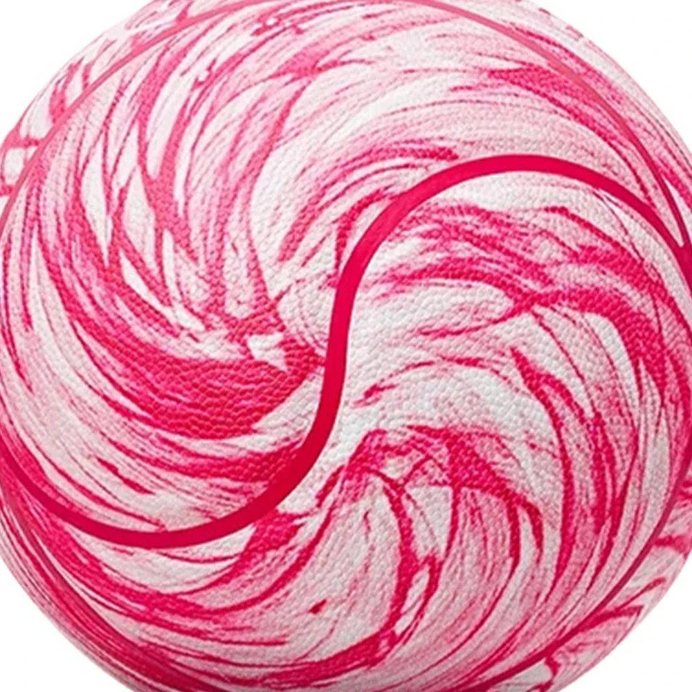 DUNK MASTER Basketball 7# – Soft Rebound, Durable PU Leather – Deep Channel Grip, Non-Slip, High Air Retention - Pink - Image 3