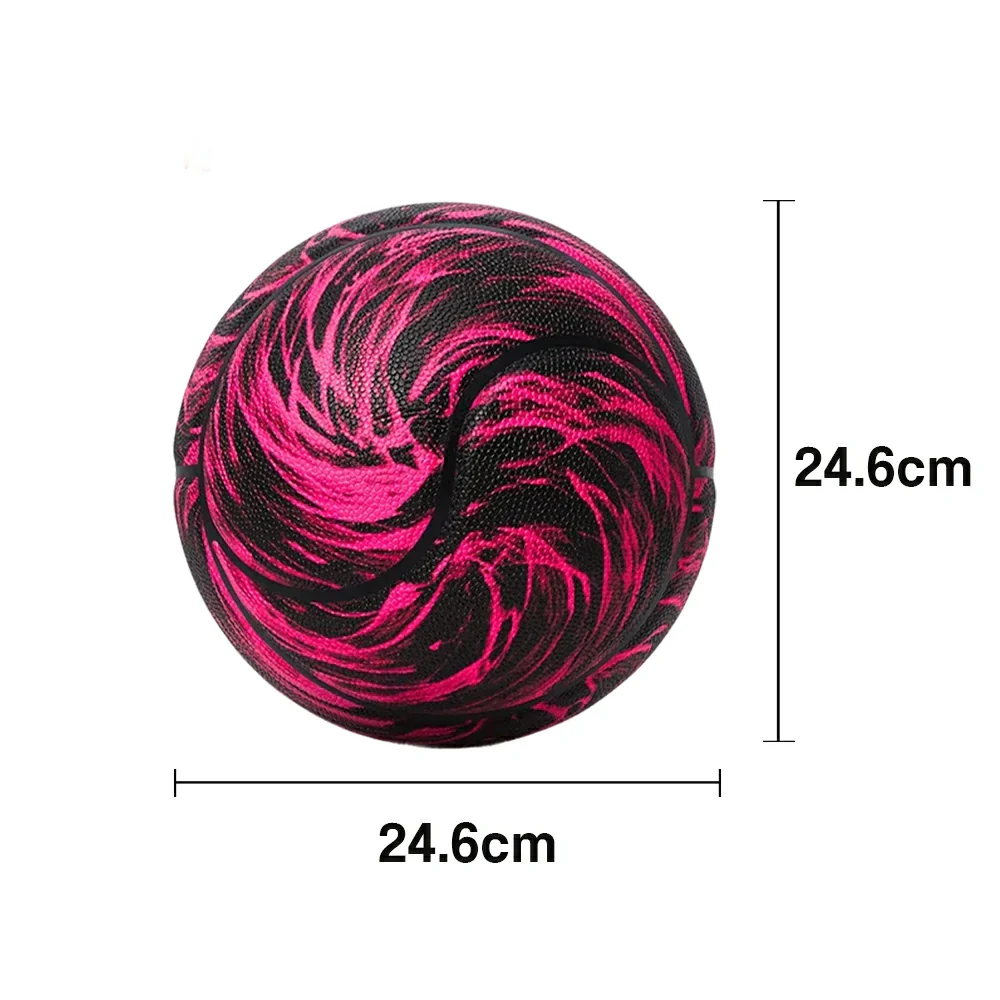 DUNK MASTER Basketball 7# – Soft Rebound, Durable PU Leather – Deep Channel Grip, Non-Slip, High Air Retention - Red - Image 5