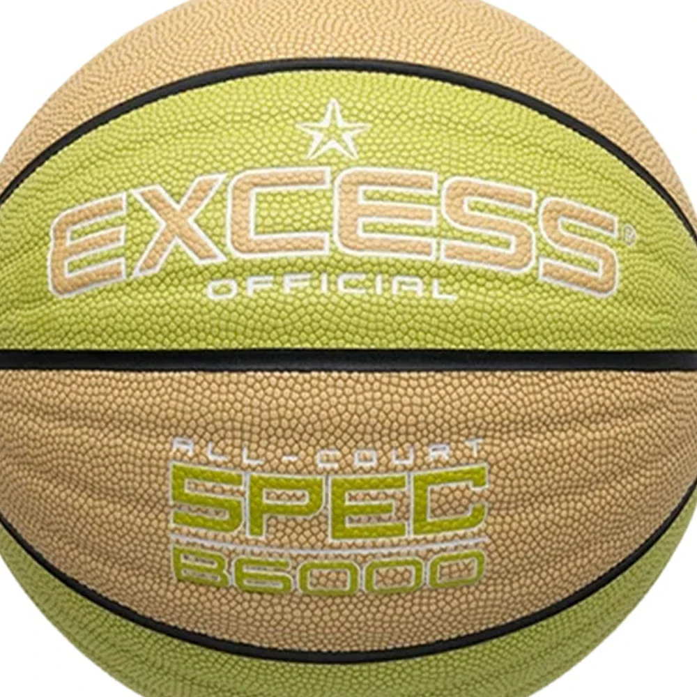 DUNK MASTER Basketball 7# – Anti-Slip Wave Texture, Sweat-Absorbent PU Leather – Tire-Grade Butyl Bladder, Soft Foam Rebound, Balanced Nylon Winding - Green - Image 3