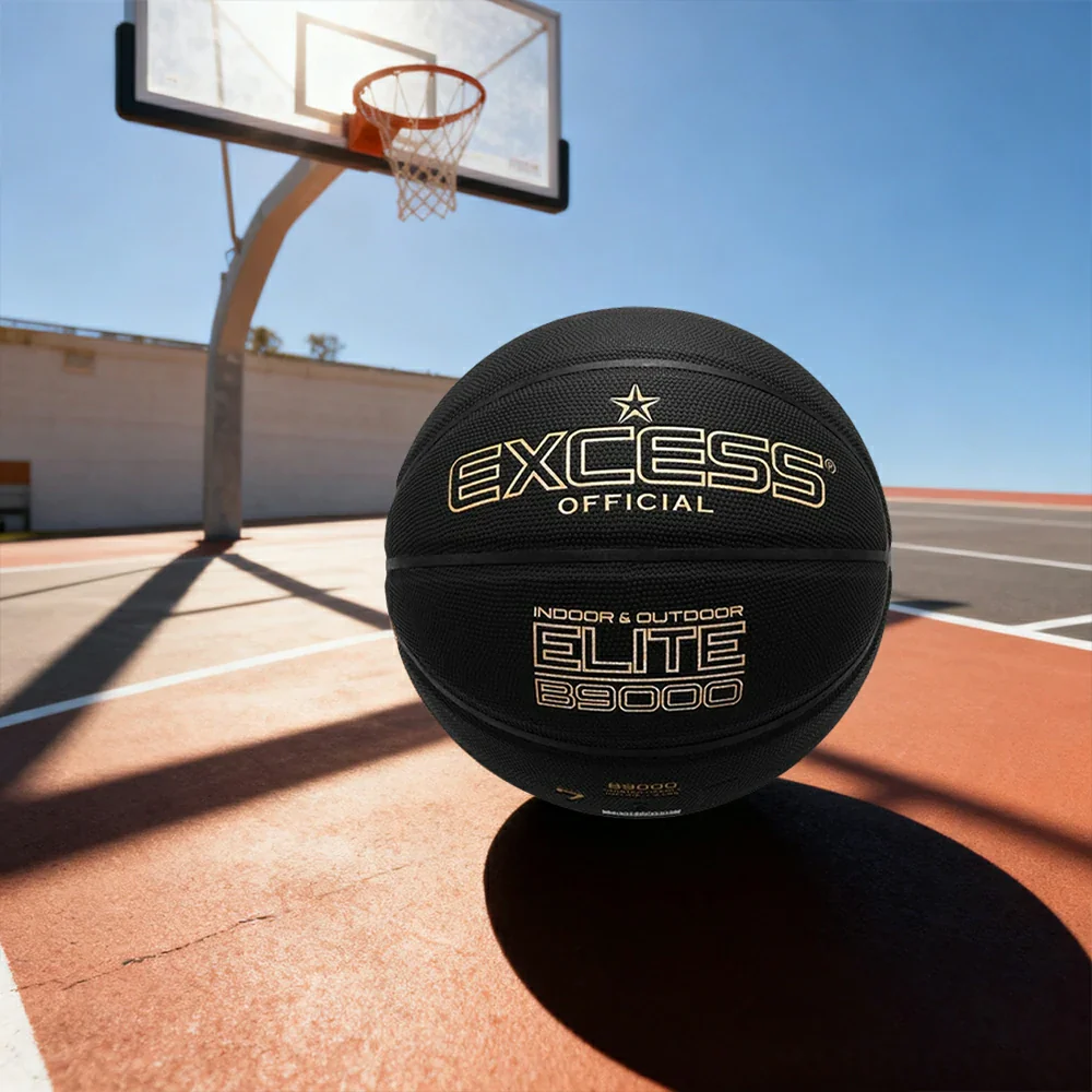 DUNK MASTER Basketball 7# – Dust-Free Honeycomb Texture, Ultra-Fiber Leather – Tire-Grade Butyl Bladder, Balanced Nylon Winding, Strong Grip Channel Design - Black - Image 2