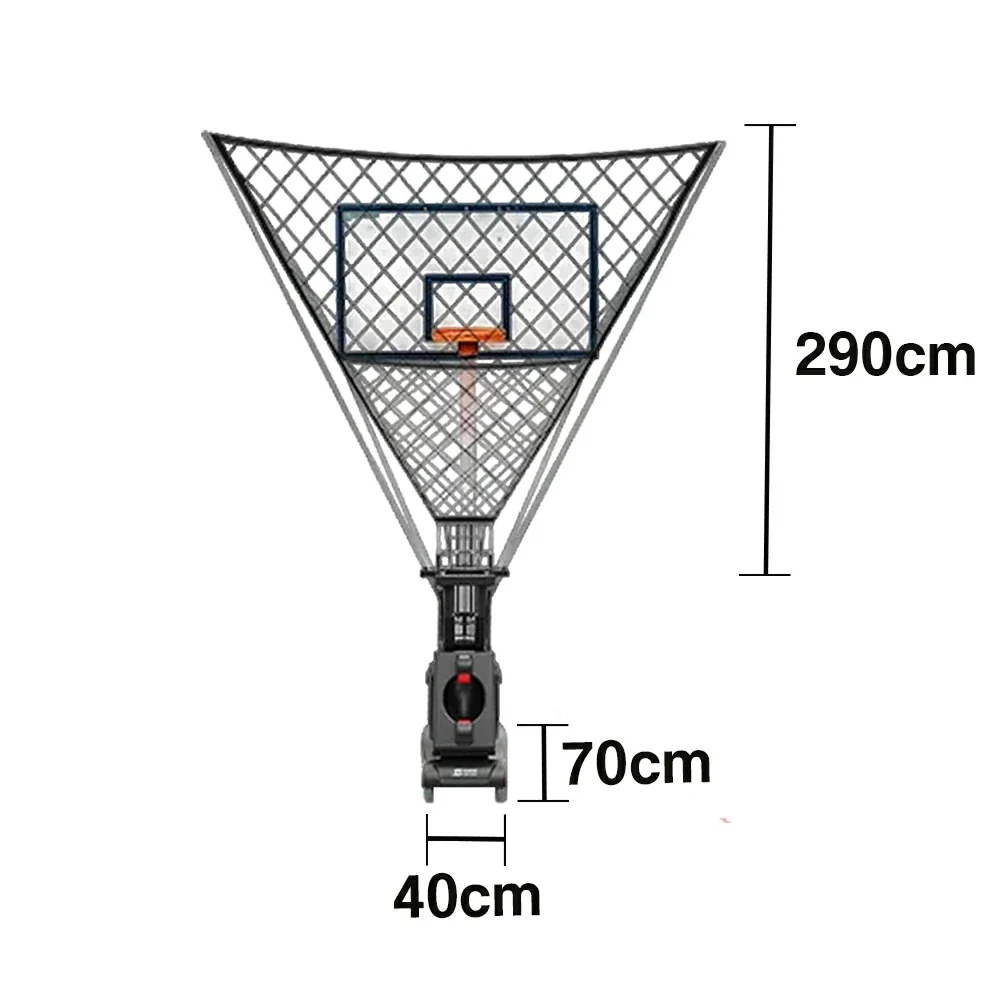 DUNK MASTER Smart Basketball Shooting Machine - Continuous Ball Return, Reinforced Steel Frame, Adjustable Speed & Frequency for Precision Training - Image 5