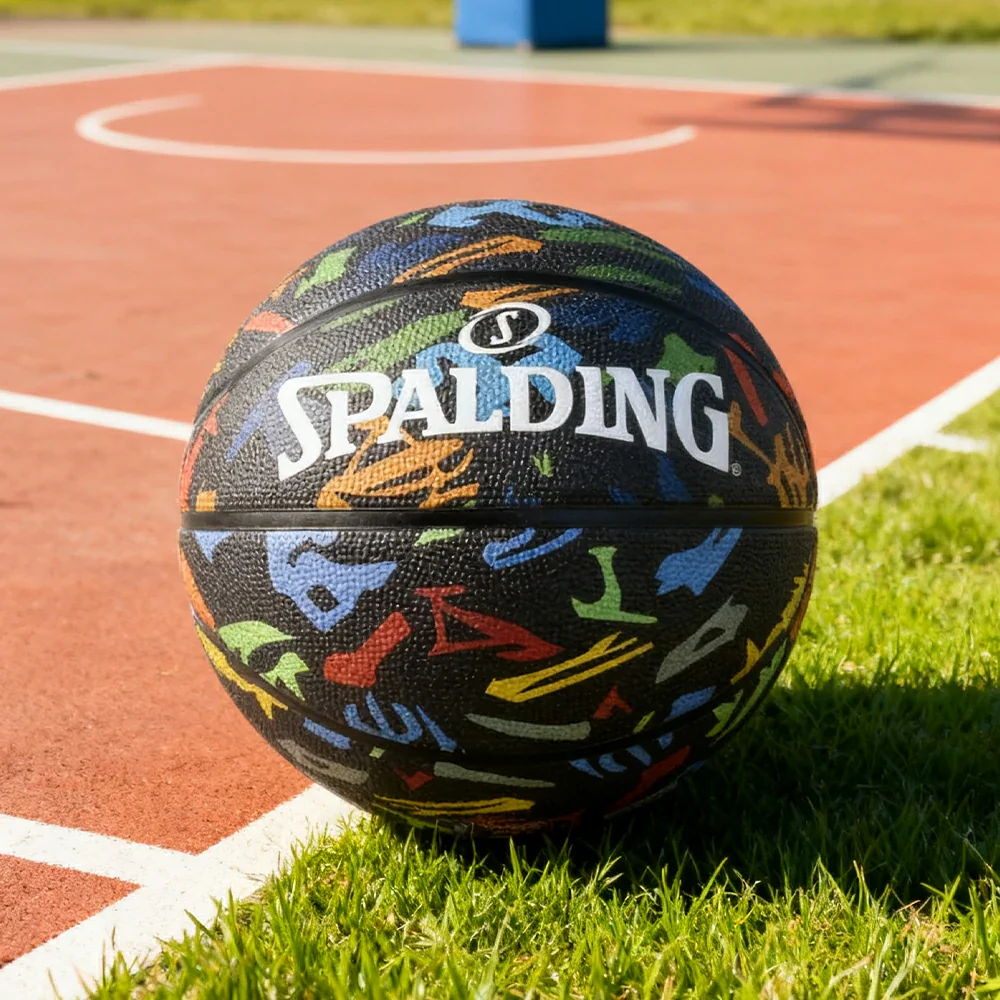 DUNK MASTER 84-610Y SPALDING Authentic Basketball 7# High-Performance PU Rubber Bladder Nylon Winding, Superior Grip, Durable Design - Image 2