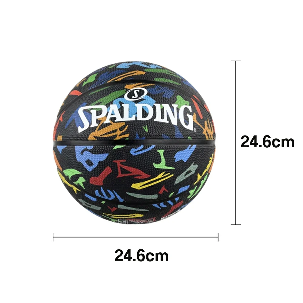 DUNK MASTER 84-610Y SPALDING Authentic Basketball 7# High-Performance PU Rubber Bladder Nylon Winding, Superior Grip, Durable Design - Image 5
