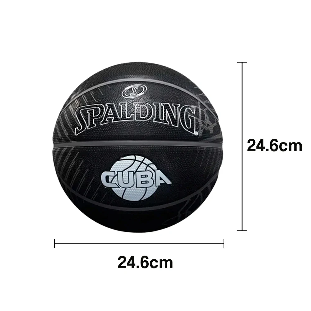 DUNK MASTER 84-419Y SPALDING Authentic Basketball 7# High-Performance PU Rubber Bladder Nylon Winding, Superior Grip, Durable Design - Image 5