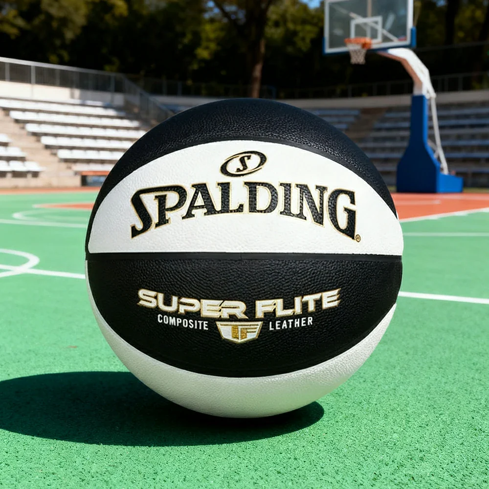 DUNK MASTER 77-560Y SPALDING Authentic Basketball 7# Dust-Resistant Foam Rubber Core Nylon Winding, Superior Grip, Quick Bounce - Image 4