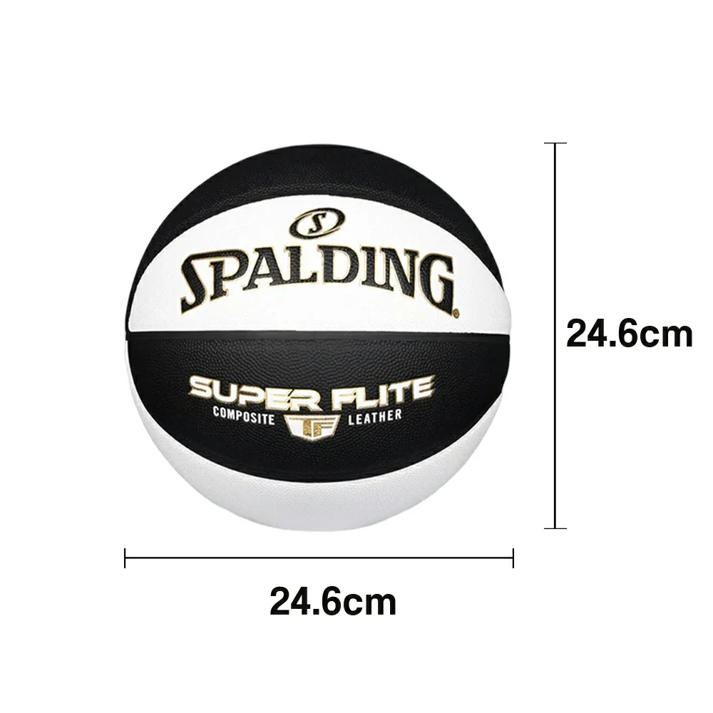DUNK MASTER 77-560Y SPALDING Authentic Basketball 7# Dust-Resistant Foam Rubber Core Nylon Winding, Superior Grip, Quick Bounce - Image 5