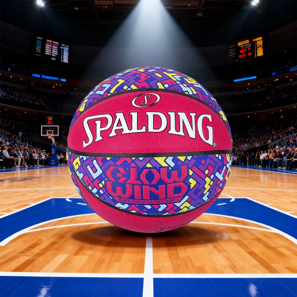 DUNK MASTER 76-997Y SPALDING Authentic Basketball 7# Dust-Resistant Foam Rubber Core Nylon Winding, Superior Grip, Quick Bounce - Image 4