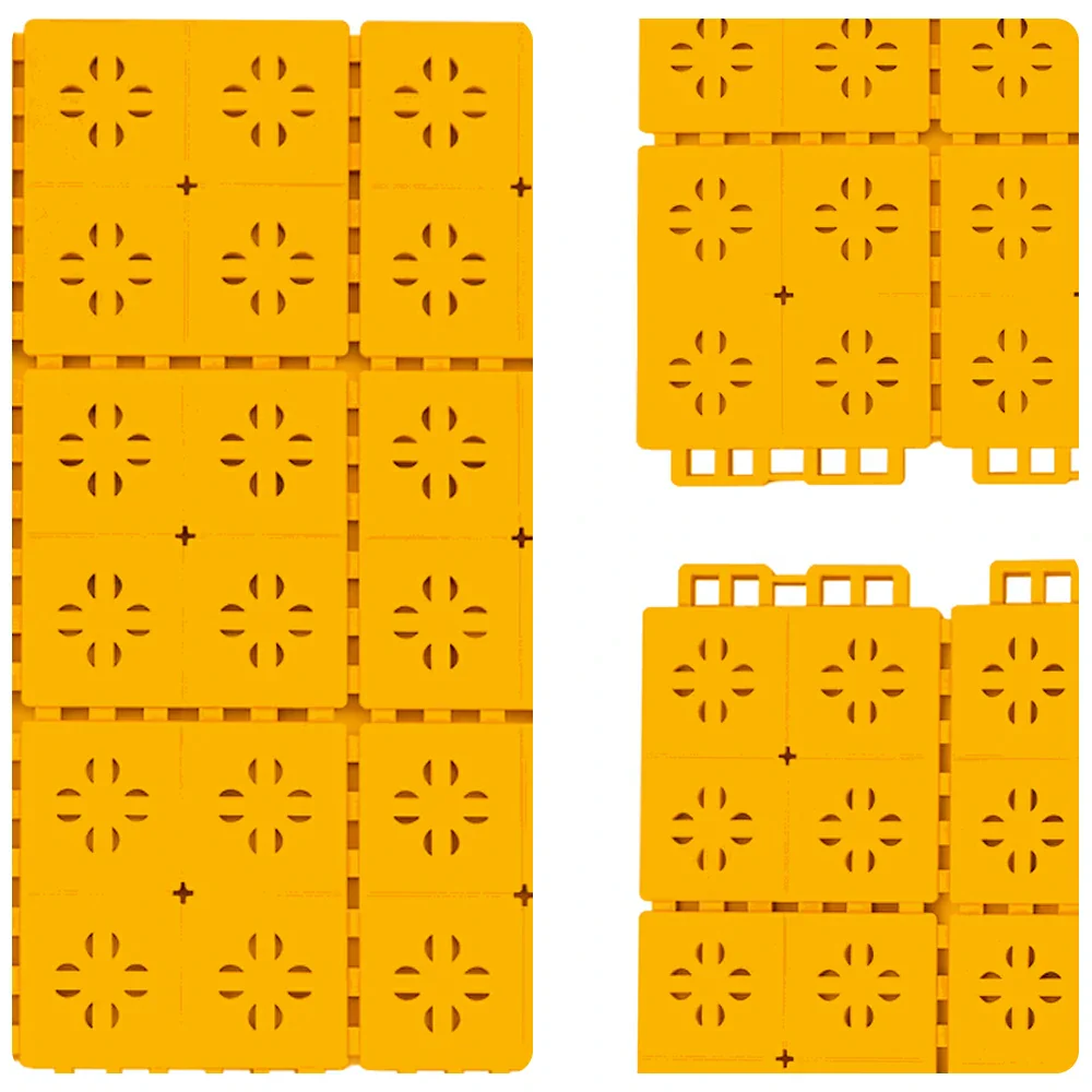 DUNK MASTER Outdoor Interlocking Sports Floor Tiles Anti-Slip Shock Absorbing Basketball Court Flooring 10/20/30 Square Meters - Yellow - Image 3