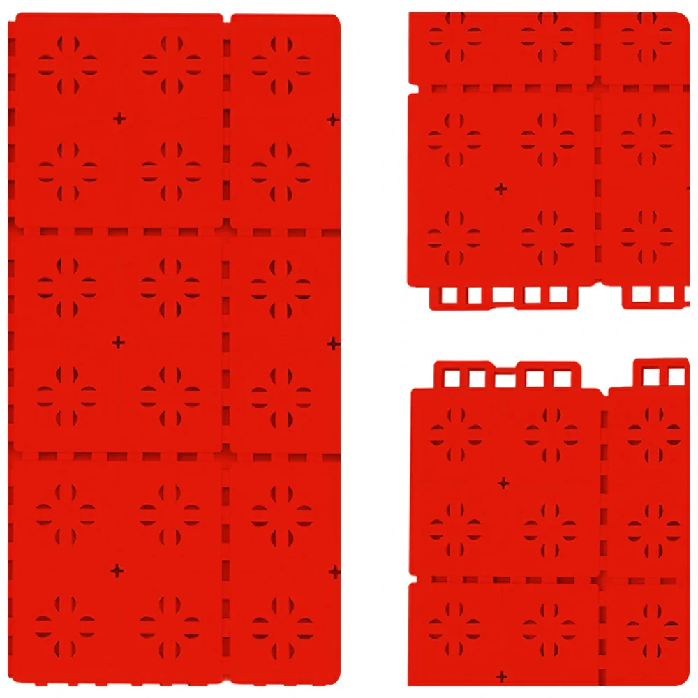 DUNK MASTER Outdoor Interlocking Sports Floor Tiles Anti-Slip Shock Absorbing Basketball Court Flooring 10/20/30 Square Meters - Red - Image 3