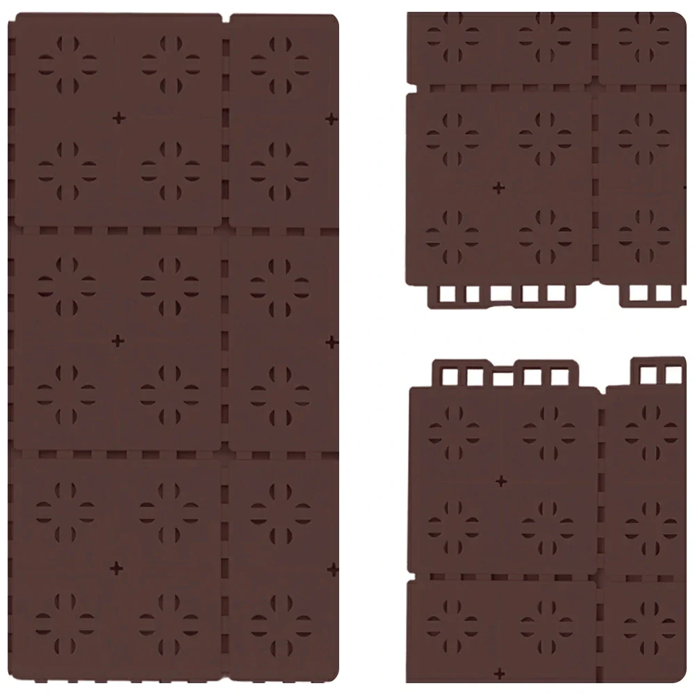 DUNK MASTER Outdoor Interlocking Sports Floor Tiles Anti-Slip Shock Absorbing Basketball Court Flooring 10/20/30 Square Meters - Coffee - Image 3