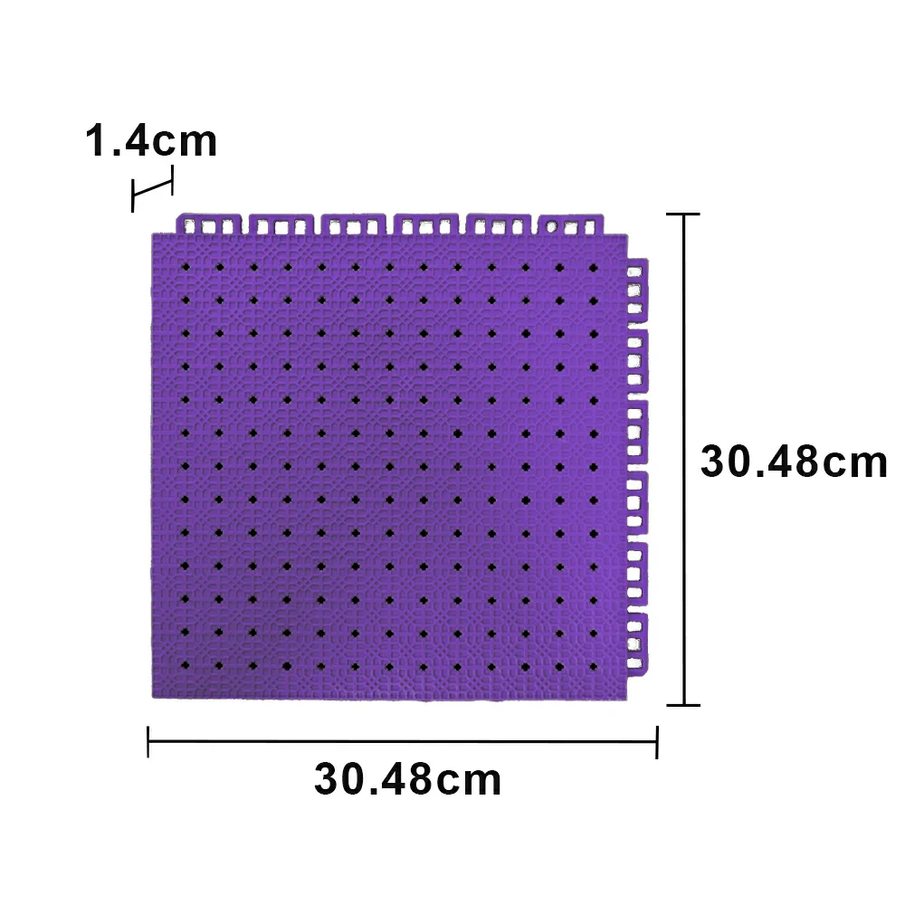 DUNK MASTER Outdoor Interlocking Sports Floor Tiles Anti-Slip Shock Absorbing Basketball Court Flooring 10/20/30 Square Meters - Purple - Image 5
