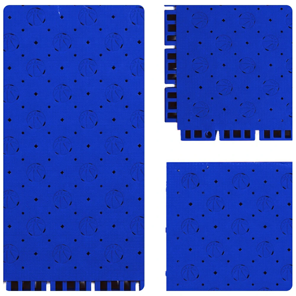 DUNK MASTER Outdoor Sports Flooring Tiles Interlocking Anti-Slip Court Floor 30.48cm Modular Tiles 10/20/30sqm Basketball Court Playground - Royal Blue - Image 3