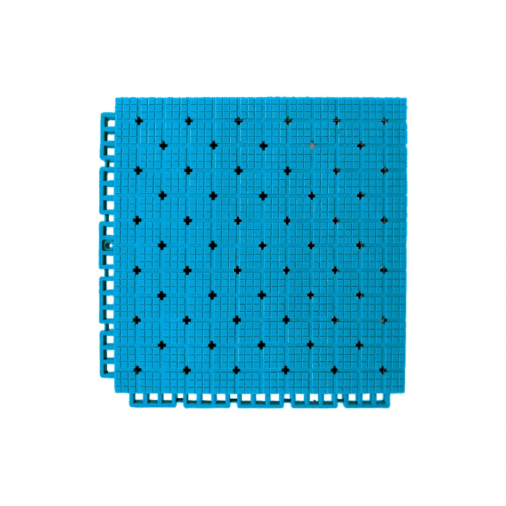 DUNK MASTER Interlocking Sports Flooring Tiles Anti-Slip Shock Absorbing Court Flooring 25cm Modular Tiles 10/20/30sqm Basketball Court Playground - Blue