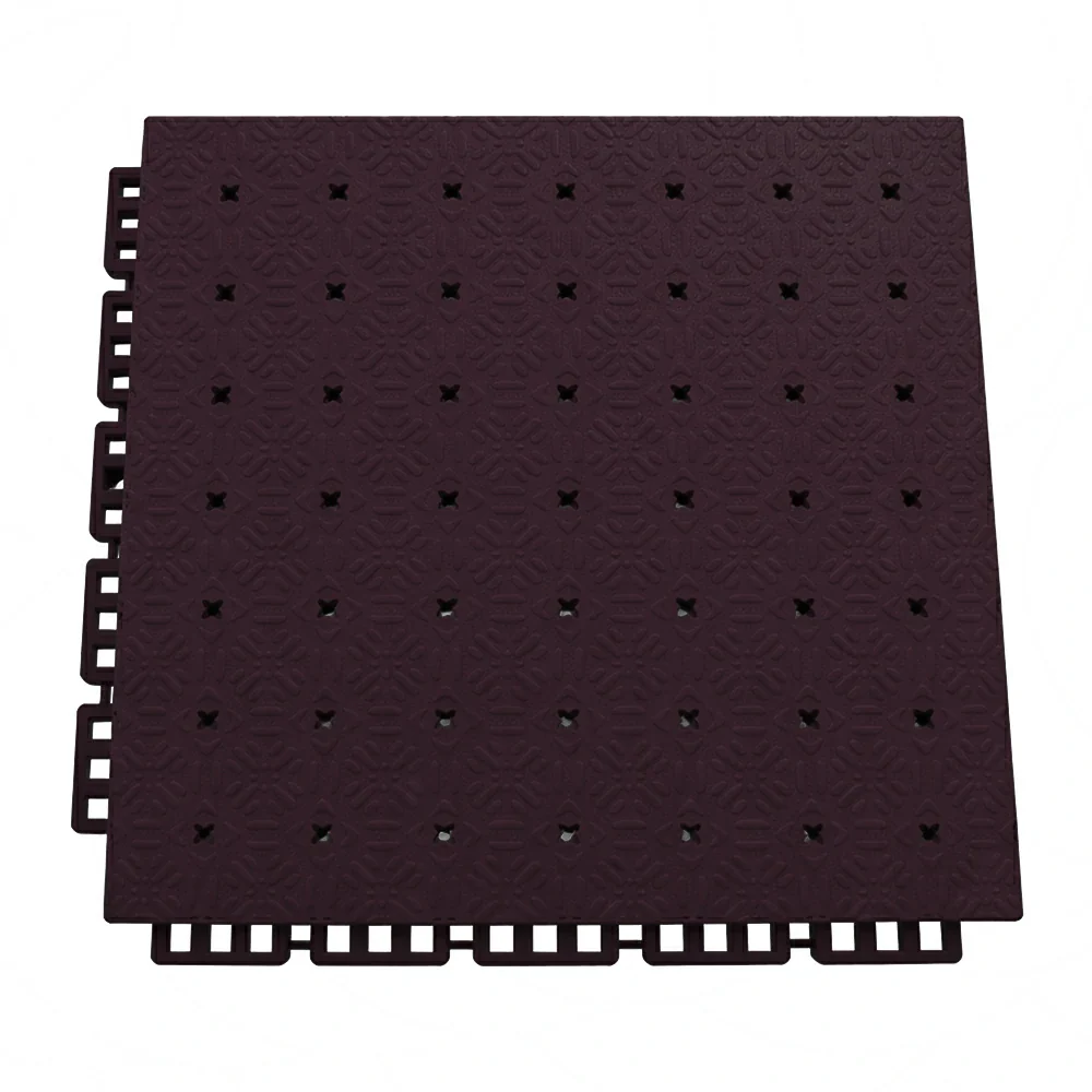 DUNK MASTER Interlocking Sports Flooring Tiles Non-Slip Drainage Court Flooring 10/20/30sqm Outdoor Basketball Court Playground Floor - Coffee