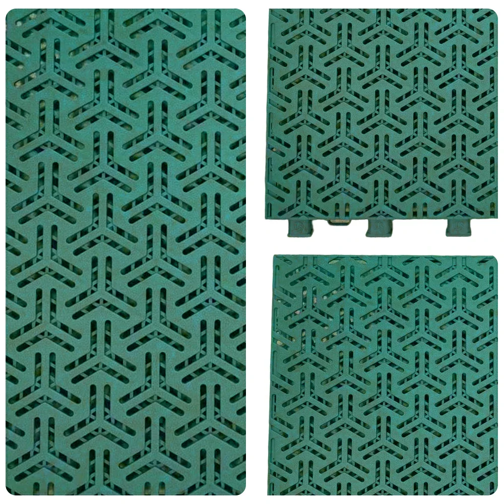 DUNK MASTER Interlocking Sports Floor Tiles - Flight Key Plus Anti-Slip Court Flooring Modular Tiles for Basketball Courts 10/20/30 Square Meters - Dark Green - Image 3