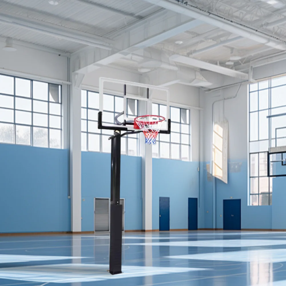 DUNK MASTER M022 Basketball System  In Ground Basketball Stand Ring Hoop Ironman - Black - Image 5