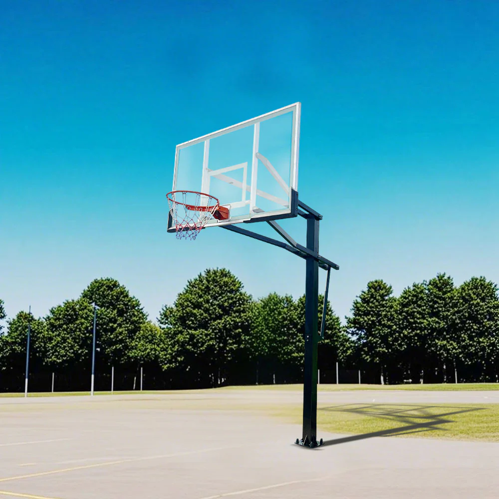 DUNK MASTER M023 Basketball System  In Ground Basketball Stand Ring Hoop Ironman Heavy Duty Professional - Black - Image 5