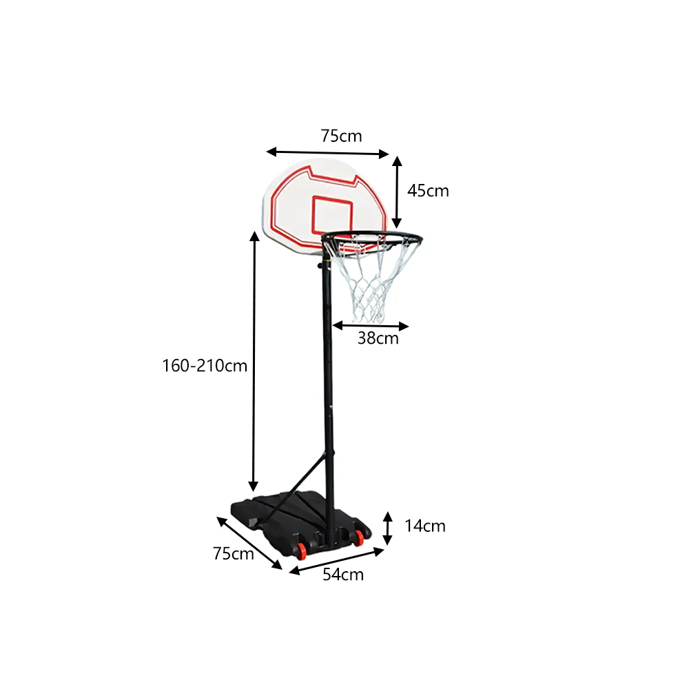 DUNK MASTER M018Y Basketball System Portable Basketball Stand Ring Hoop Ironman - Image 5