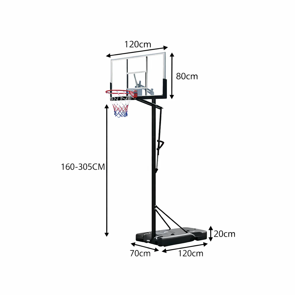 DUNK MASTER M021 Basketball System Portable Basketball Stand Ring Hoop Ironman - Image 5