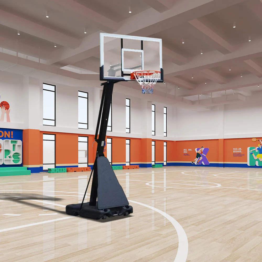 DUNK MASTER M027 Basketball System Portable Basketball Stand Ring Hoop Ironman - Black - Image 5