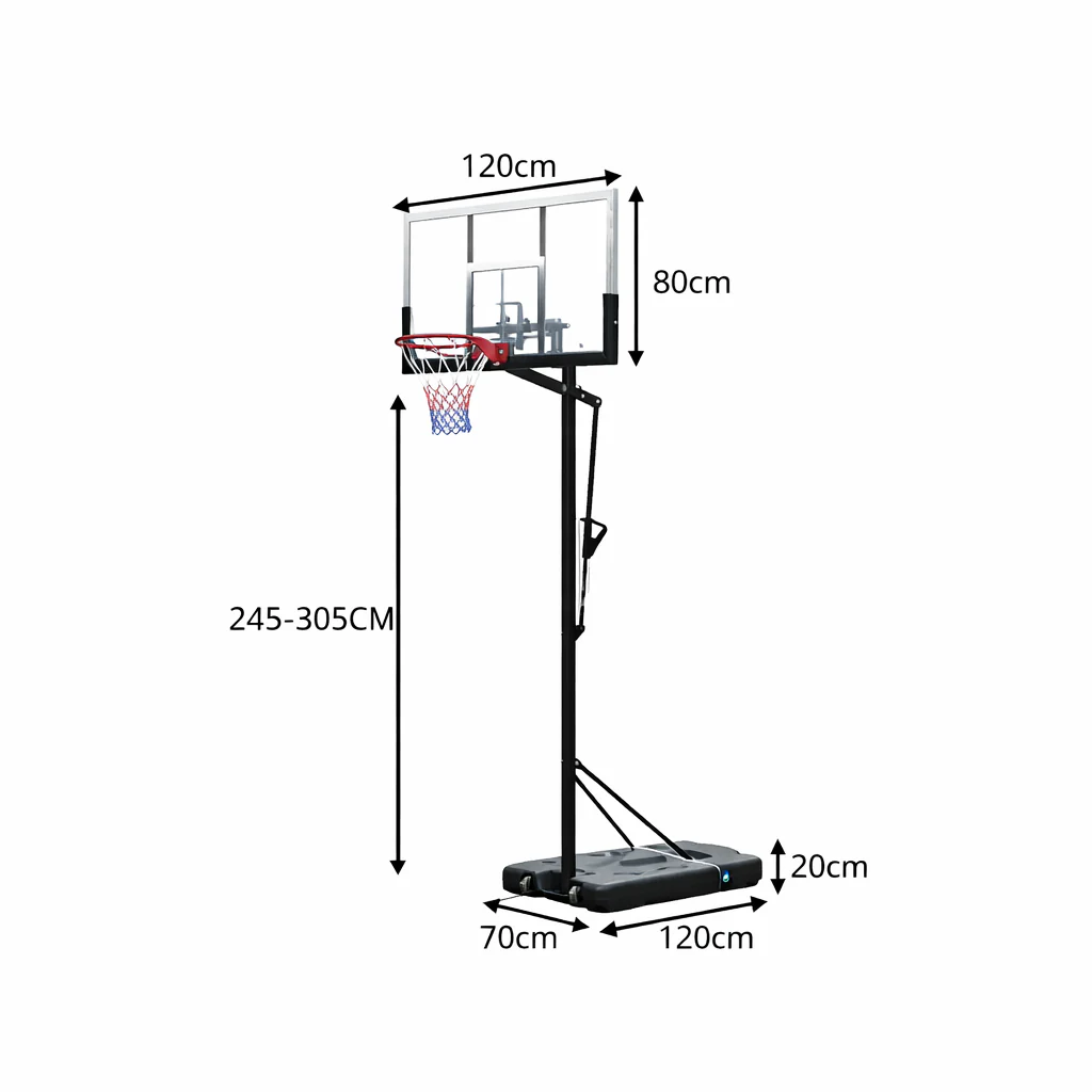 DUNK MASTER M042 Basketball System Portable Basketball Stand Ring Hoop Ironman - Image 5