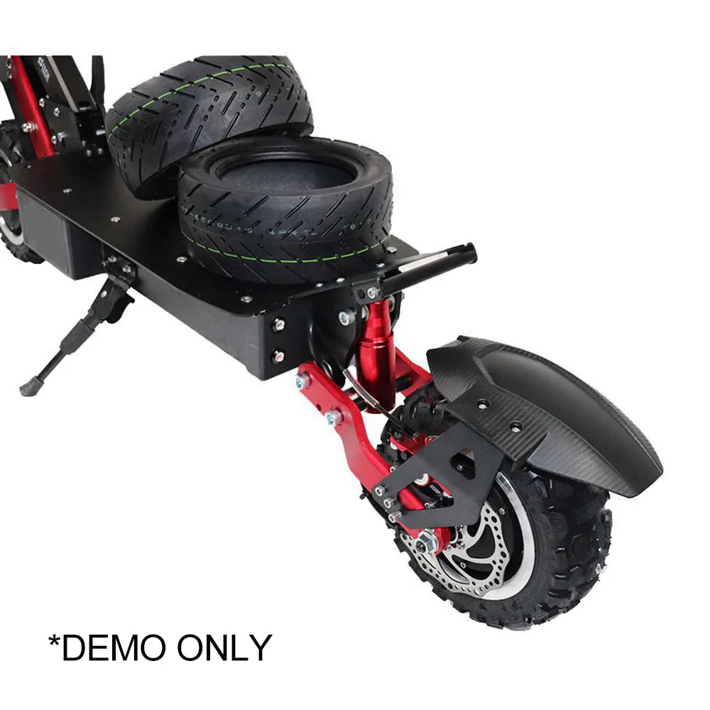 GLIDER ES-M8-Max Dual Motors 5600W 60V 21Ah Foldable Electric Scooter Portable LED Display Device - Black&Red - Image 6