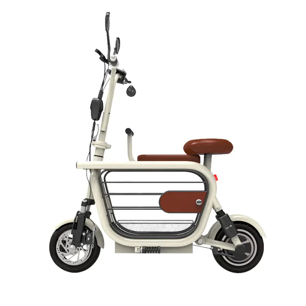 GLIDER DD1 48V 500W 13/15Ah 11-inch Foldable Electric Scooter Large Storage Capacity USB Charger W/ Baby Seat