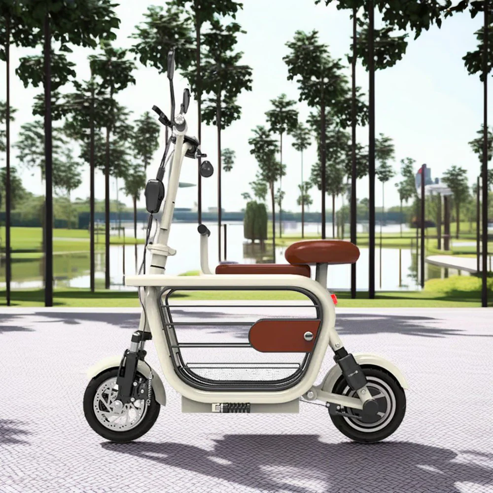 GLIDER DD1 48V 500W 13/15Ah 11-inch Foldable Electric Scooter Large Storage Capacity USB Charger W/ Baby Seat - Image 2