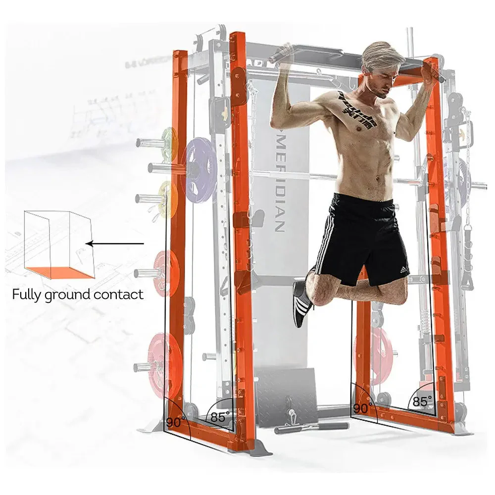 MERIDIAN K9 Body Soild Body building Olympic Bar Adjustable Machines Home Gym Smith Machine - Image 6